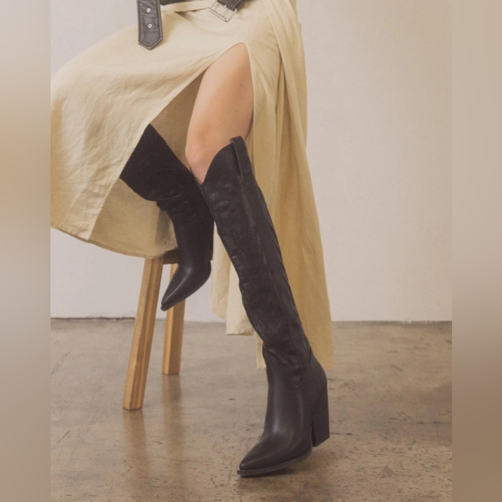 Knee High Western Boots